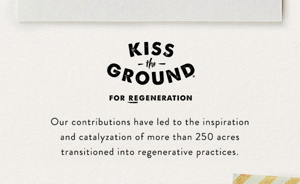our contributions have led to the inspiration and catalyzation of more than 250 acres transitioned into regenerative practices.