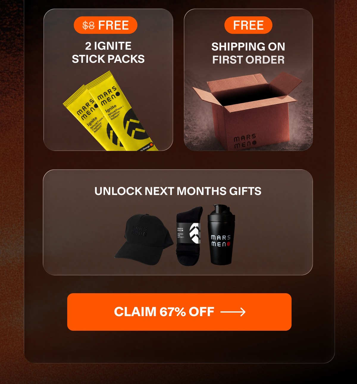 CLAIM 67% OFF