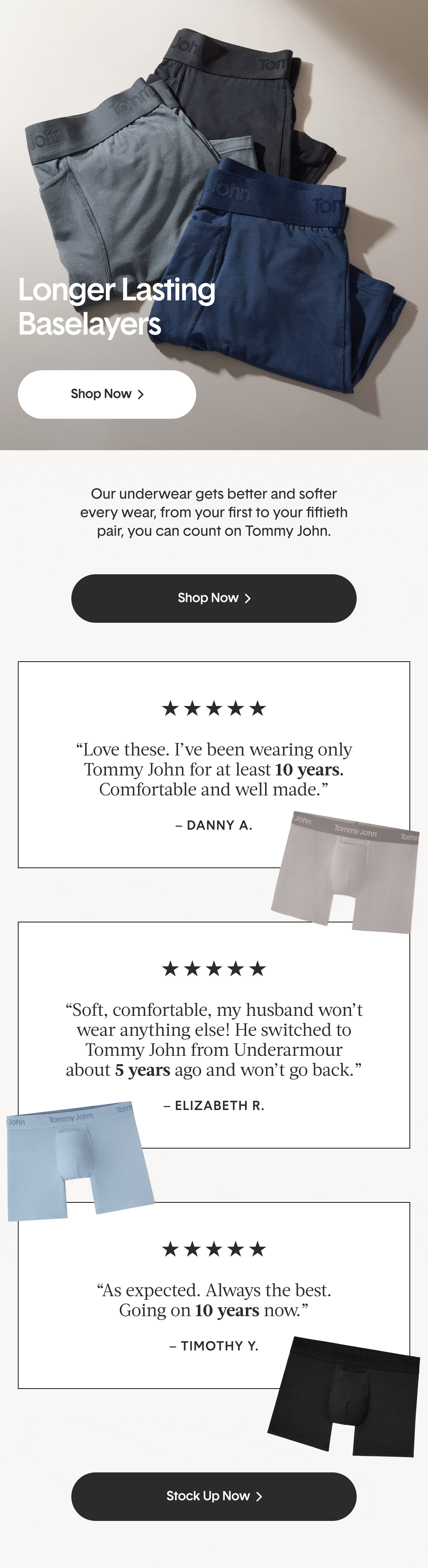 Longer Lasting Baselayers | Shop Now >
