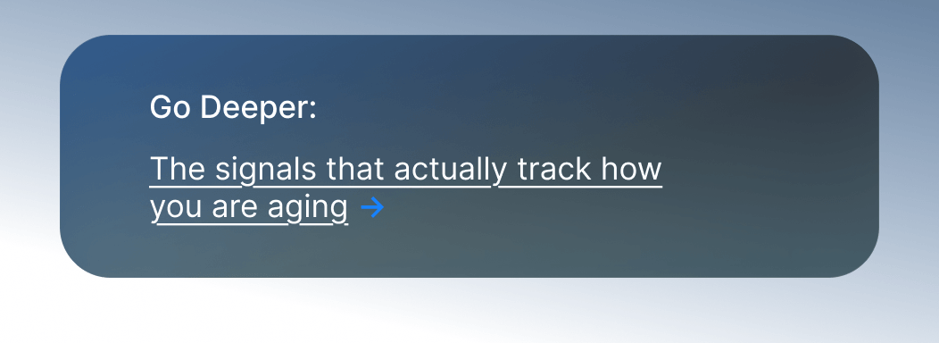 The signals that actually track how you are aging
