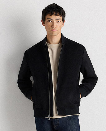 100% Mongolian Cashmere Bomber Jacket