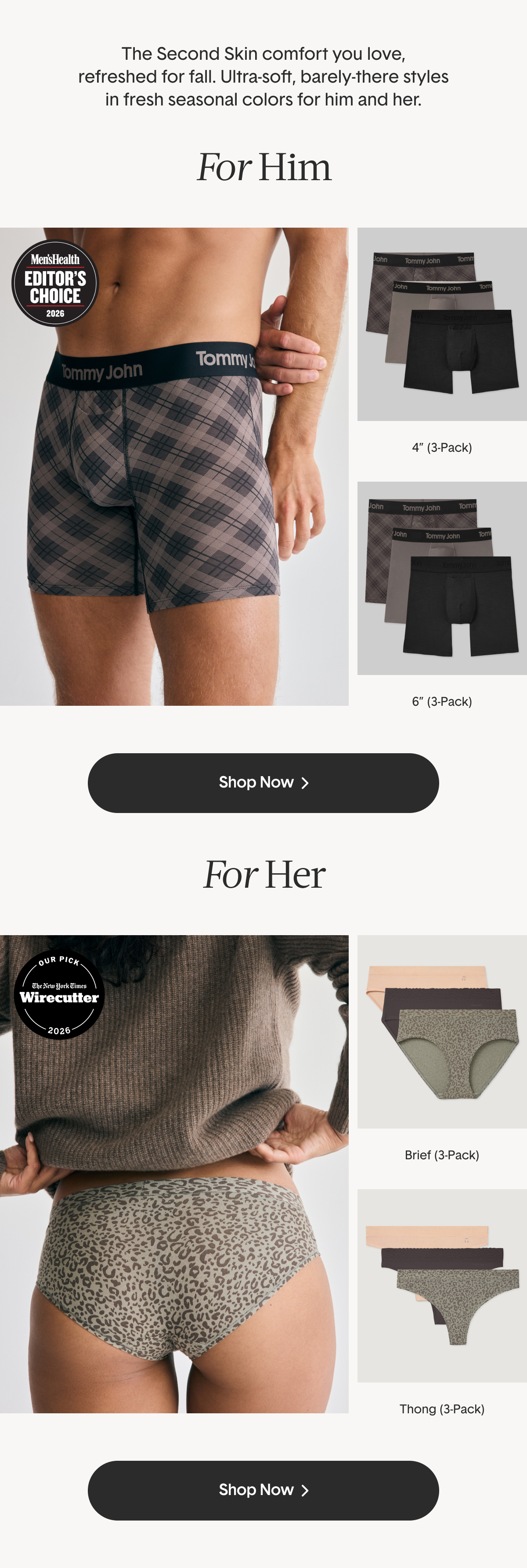 Shop Second Skin Underwear Packs >