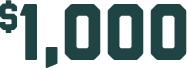 $1,000