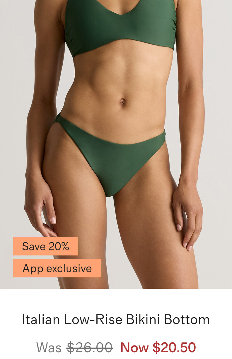 Italian Low-Rise Bikini Bottom