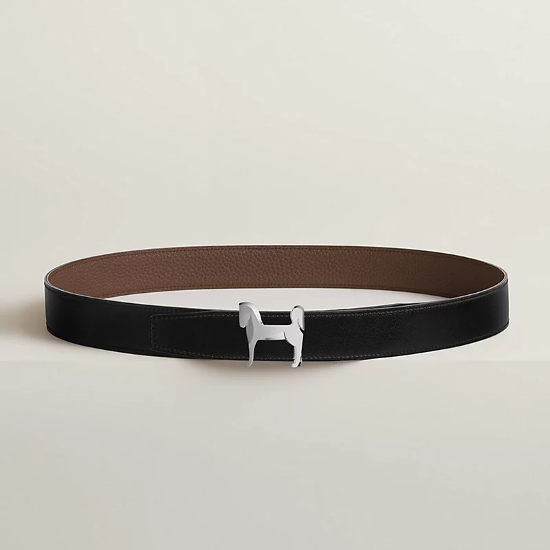 Image of Panache belt buckle & Reversible leather strap 32 mm