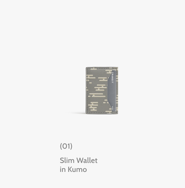 (01) Slim Wallet in Kumo.
