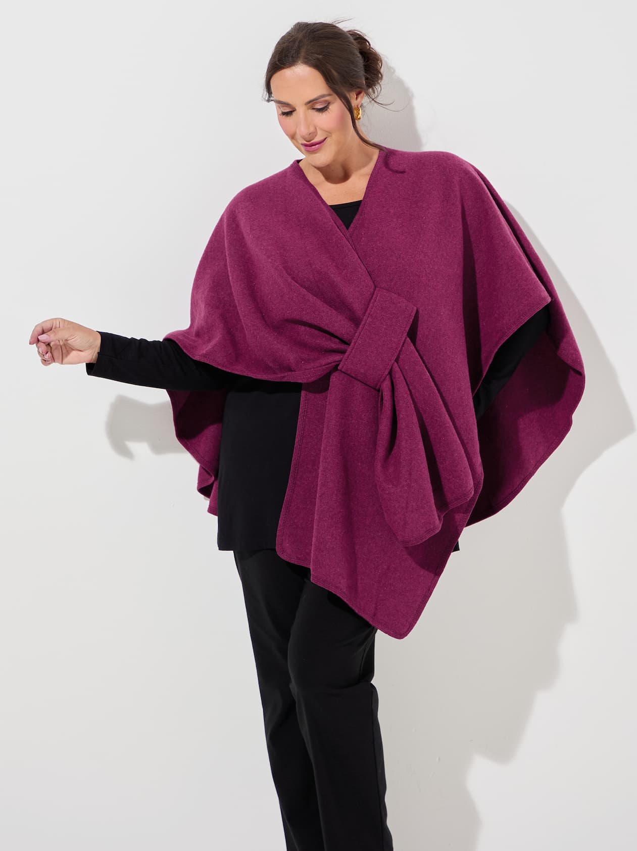 Chelsea Self Tie Waist Poncho