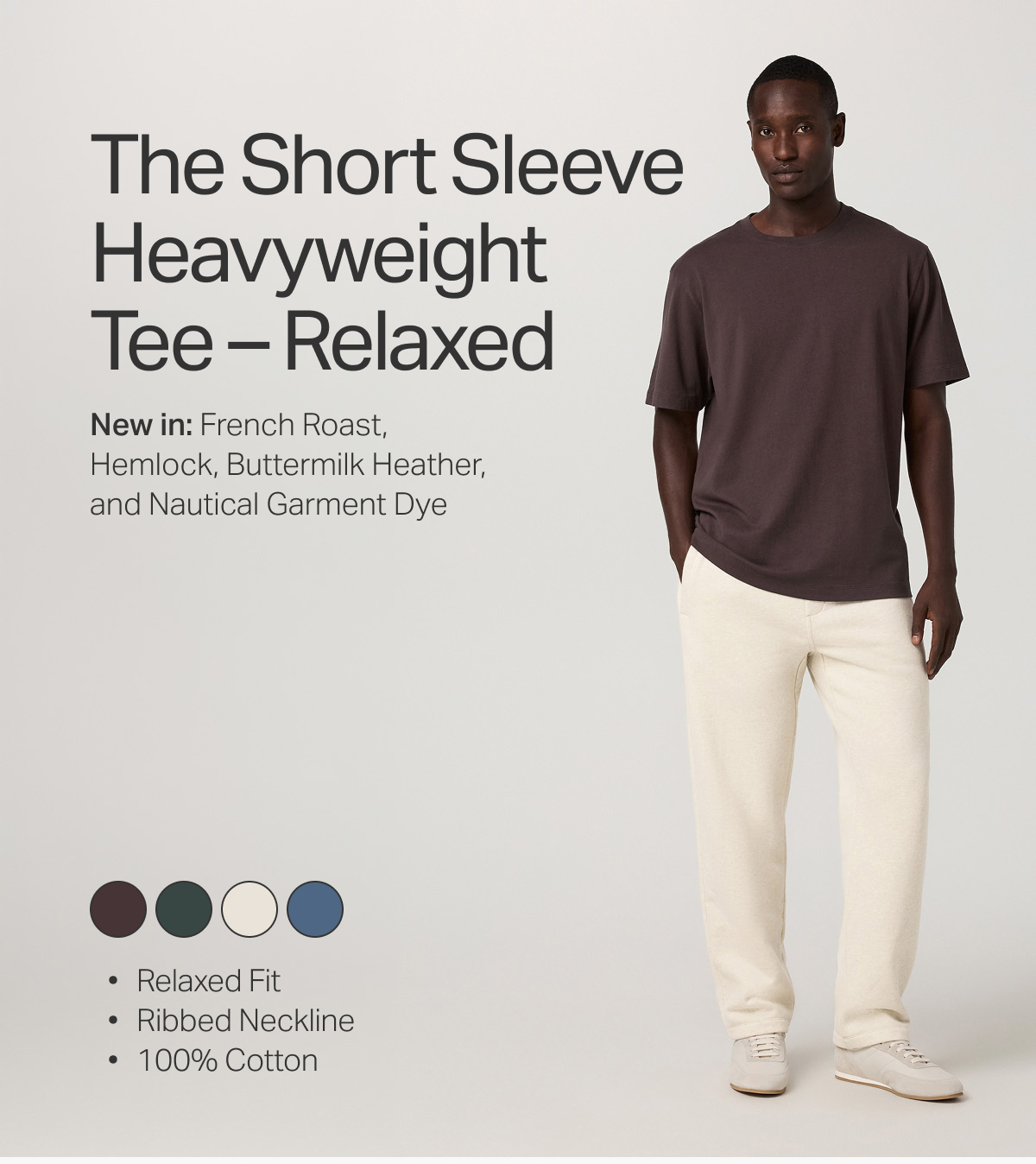 The Short Sleeve Heavyweight Tee - Relaxed 