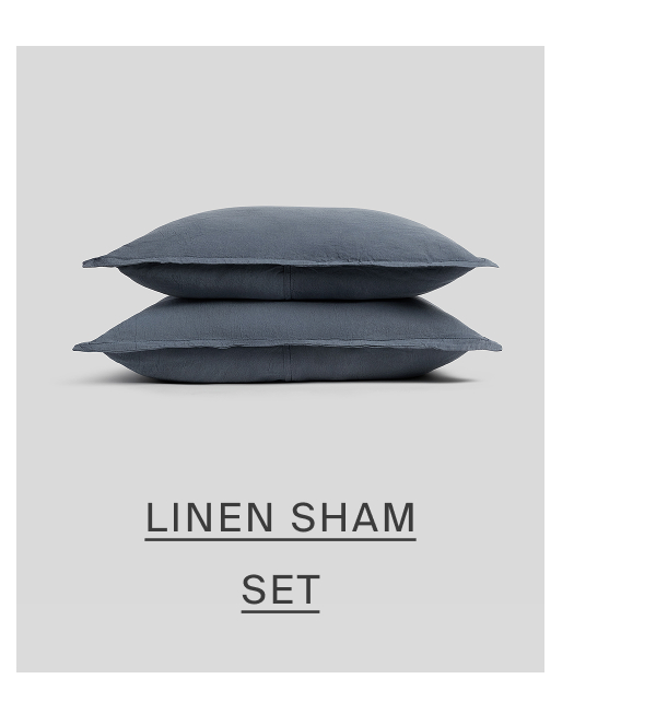 linen sham set