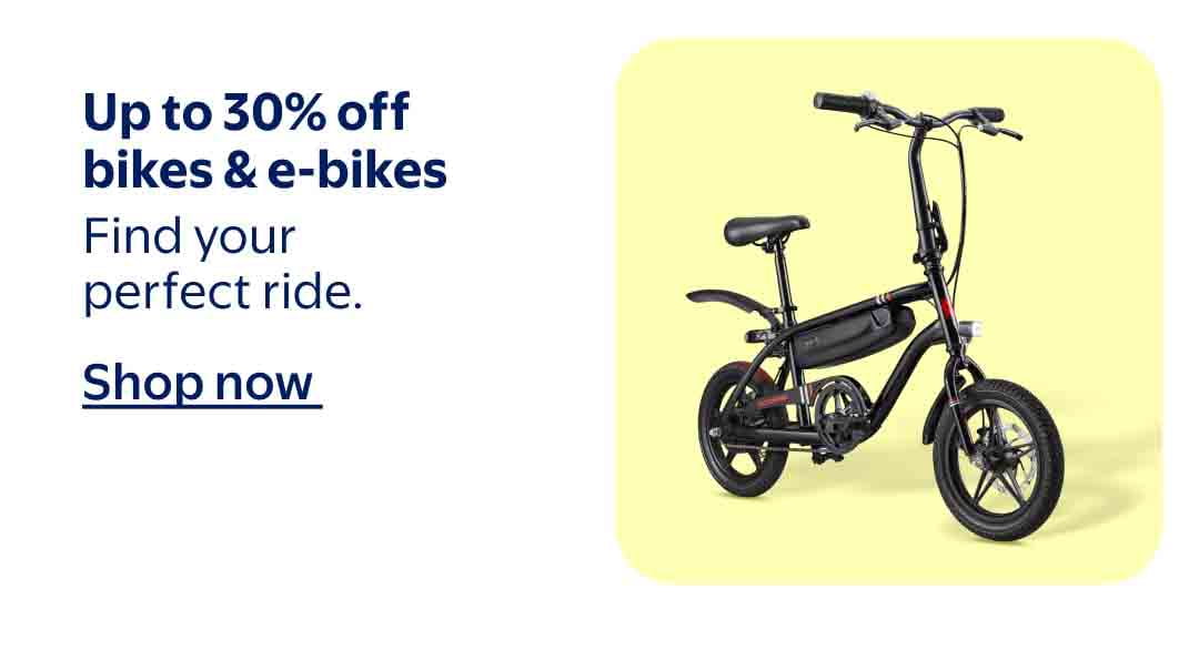 Up to 30% off bikes & e-bikes