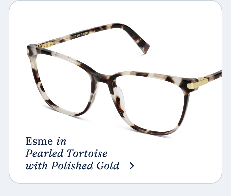 Esme in Pearled Tortoise with Polished Gold
