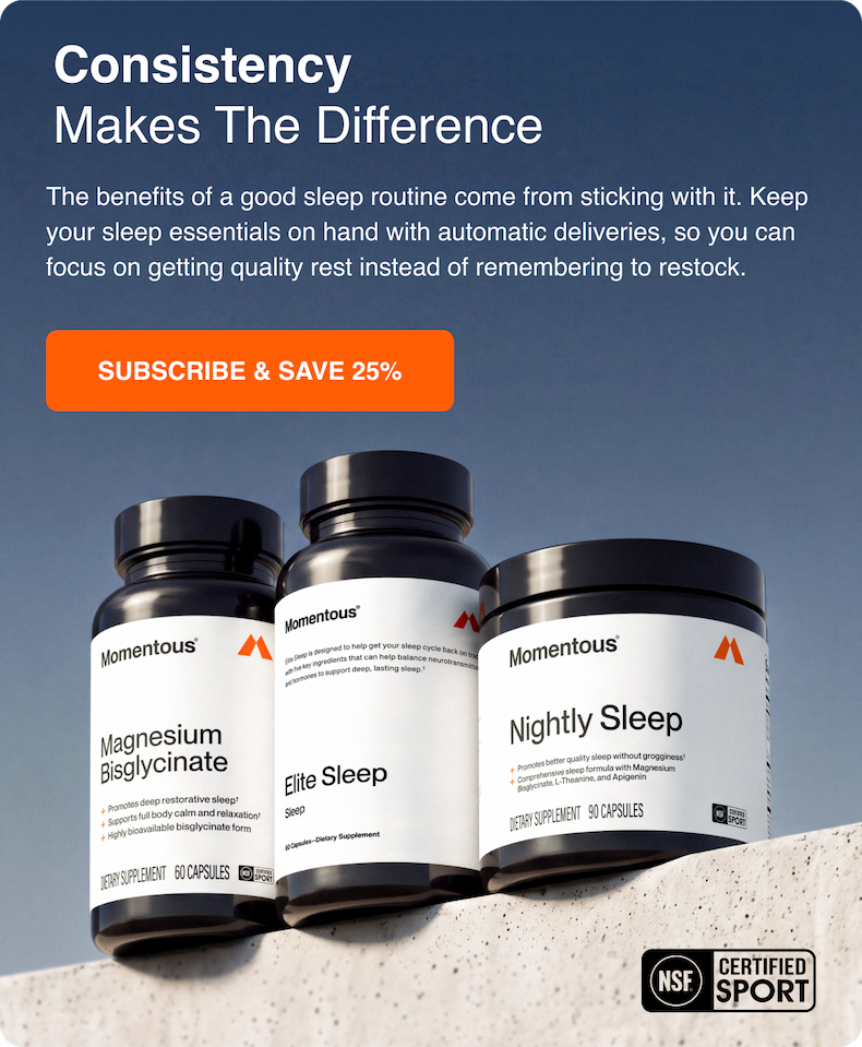 Consistency makes the difference. The benefit of a good sleep routine come from sticking with it. Keep your sleep essentials on hand with automatic deliveries, so you can focus on getting quality rest, instead of remembering to restock.
