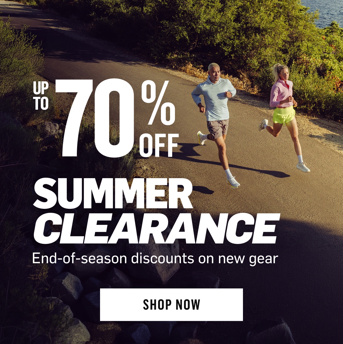 Up to 70% Off Summer Clearance: end-of-season discounts on new gear. Shop Now!