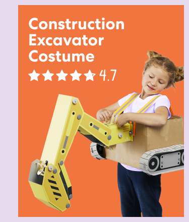 Construction Excavator Costume, rated 4.7 out of 5 stars. Step into the driver&rsquo;s seat of your favorite construction vehicle with this mechanical costume that really moves!