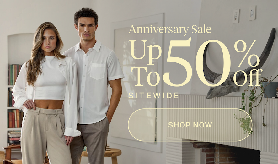 Anniversary Sale Up To 50% Off Sitewide