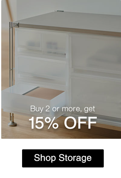 Shop 2+ 15% Off Select Storage