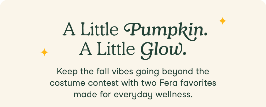 A Little Pumpkin. A Little Glow.