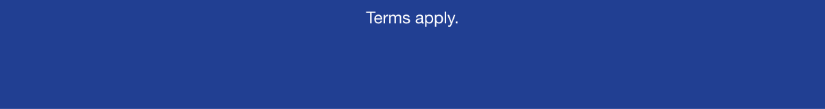 Terms apply.