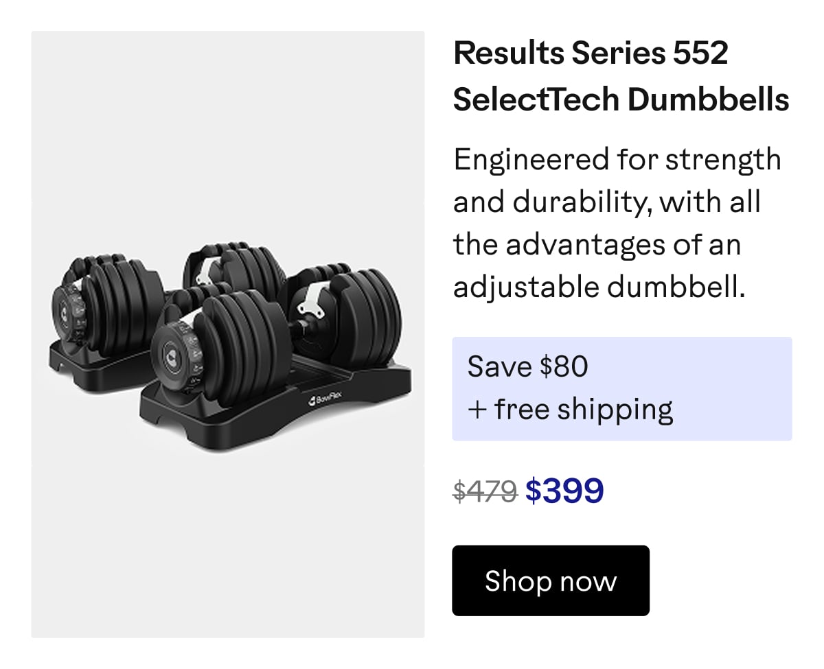 Results Series 552 SelectTech Dumbbells