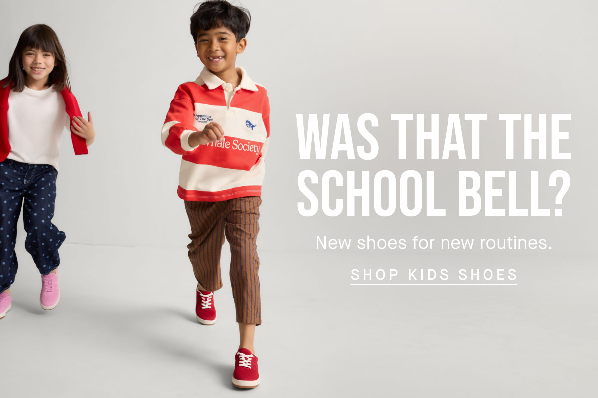 Was that the school bell? New shoes for new routines. SHOP KIDS SHOES