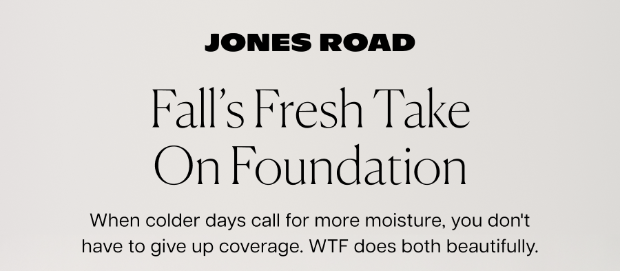 Fall fresh take on foundation