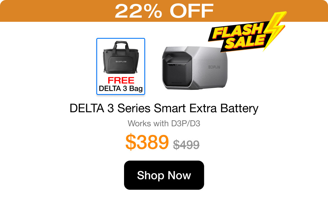 22% OFF DELTA 3 Series Smart Extra Battery Works with D3P/D3 $388
