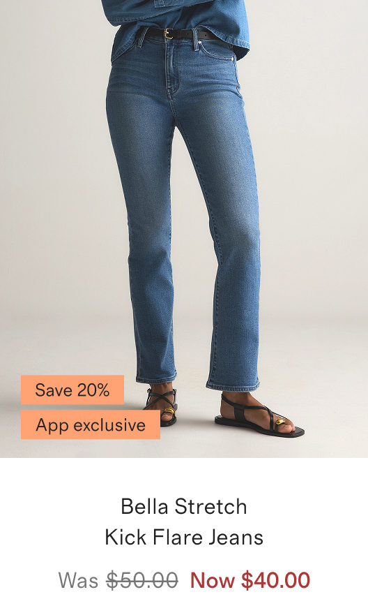 Bella Stretch Kick Flare Jeans