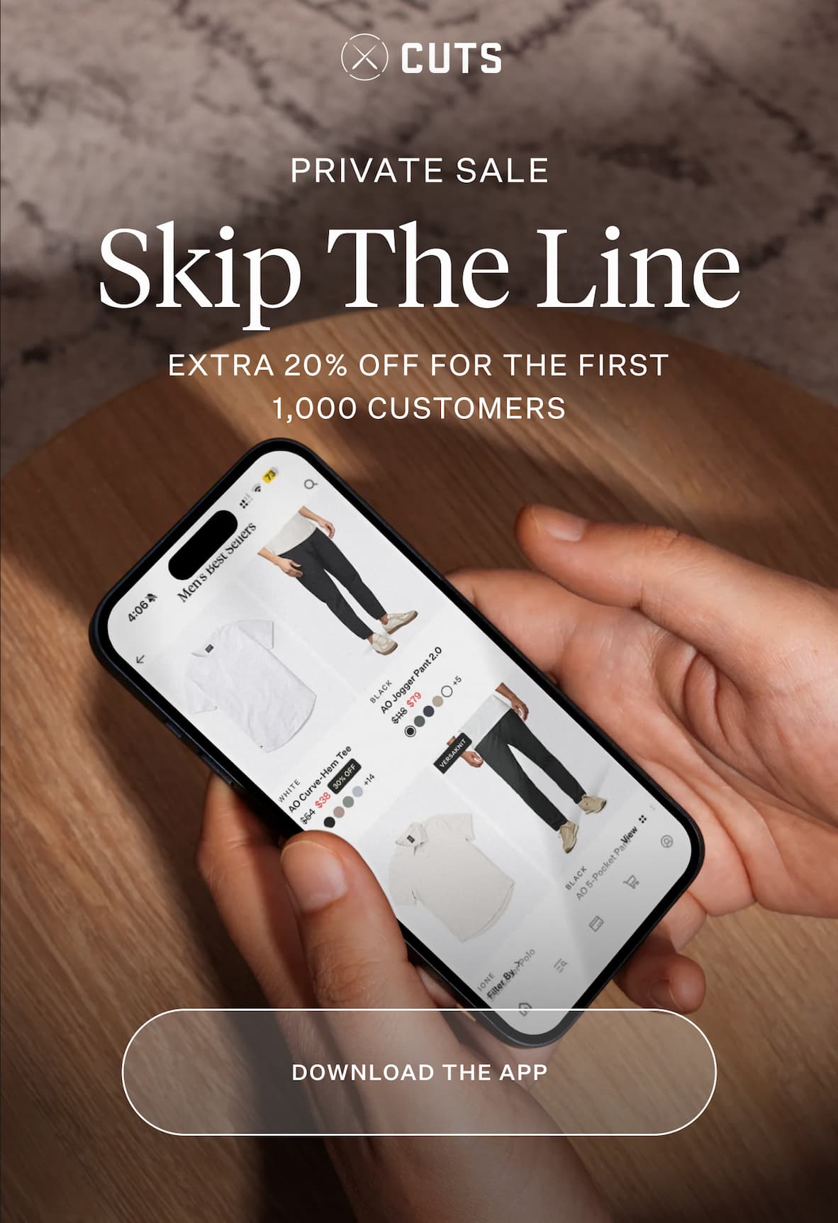 Private Sale &mdash; Skip The Line &mdash; Extra 20% Off For The First 1,000 Customers &mdash; Download The App