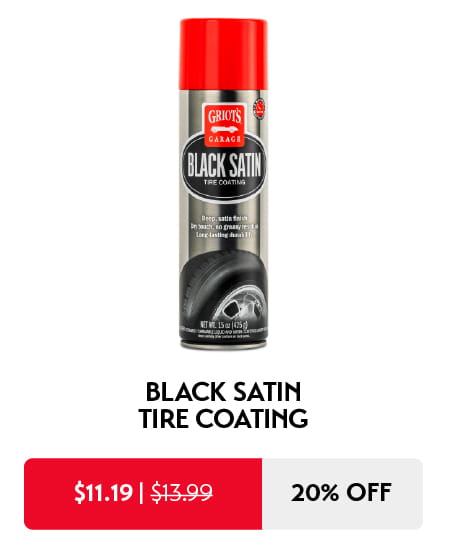 20% off BLACK SATIN TIRE COATING