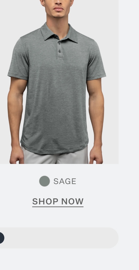 Crossover Polo - Sage