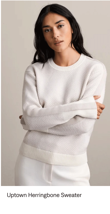 Uptown Herringbone Sweater