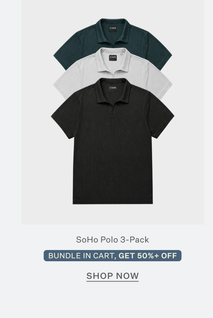 SoHo Polo 3-Pack | Bundle in Cart, Get 50%+ Off