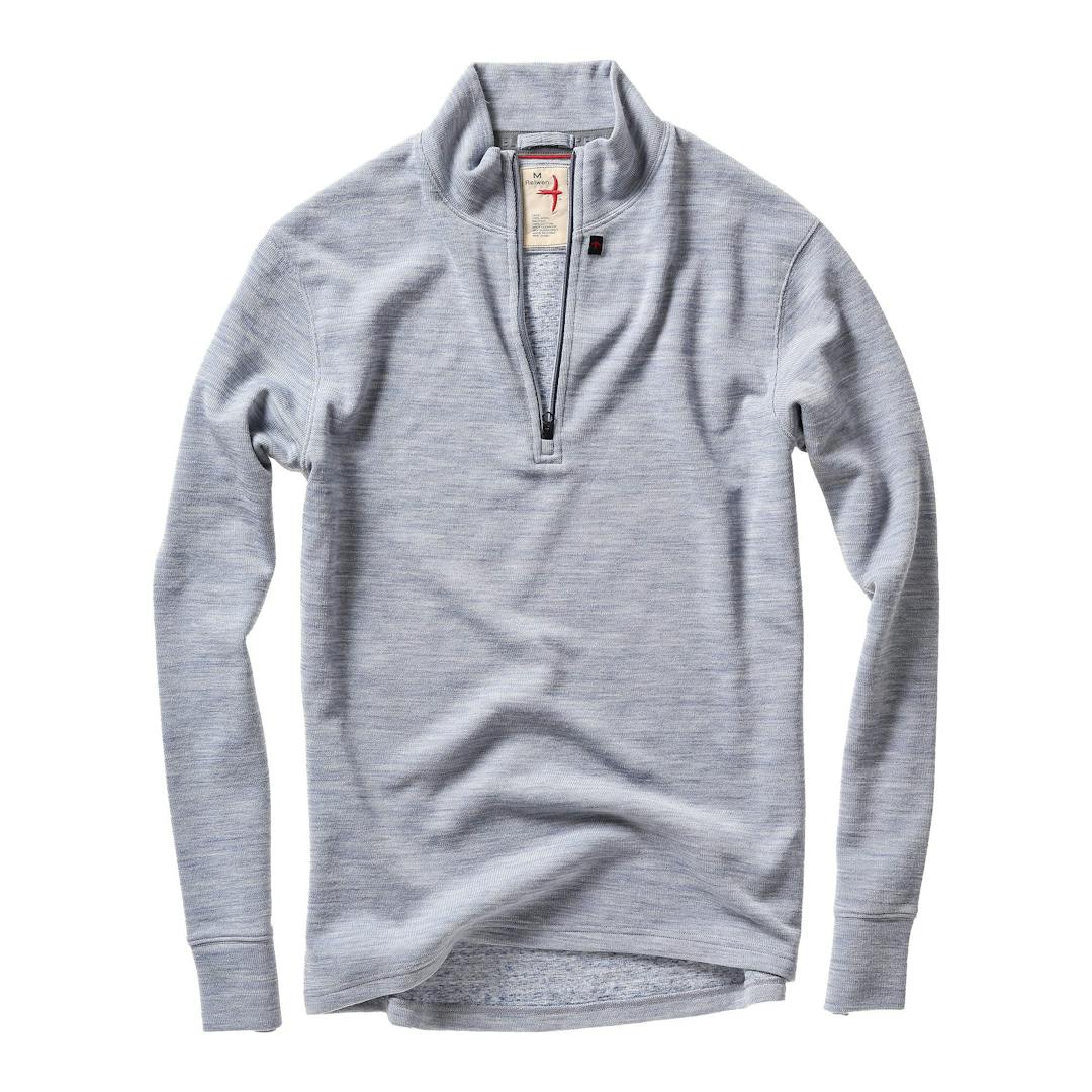 Wool Cotton Quarter Zip