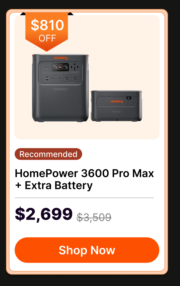 HomePower 3600 Pro Max + Extra Battery