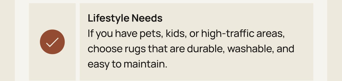 Lifestyle Needs