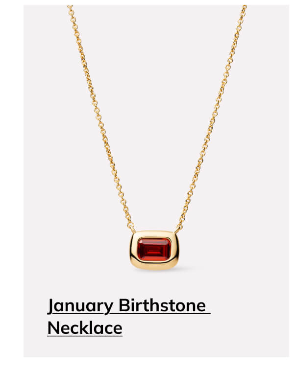 January Birthstone Necklace