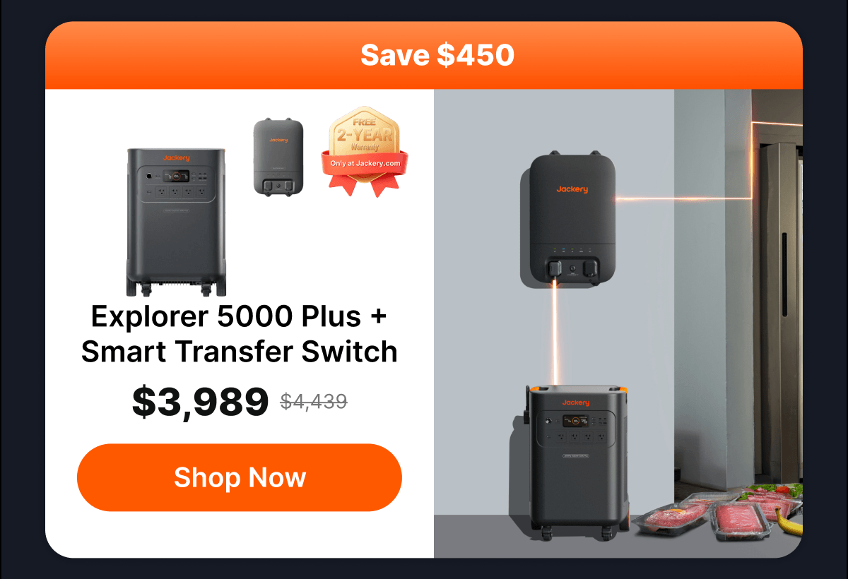 Explorer 5000 Plus + Smart Transfer Switch