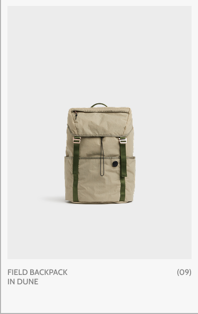 Field Backpack in Dune. (09)