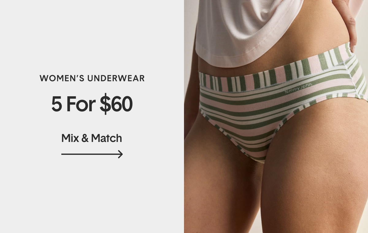 5 For $60 Women's Underwear | Mix & Match >