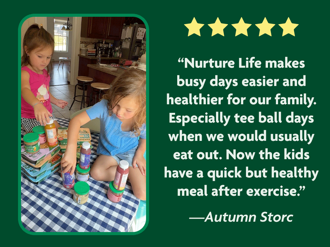 5-star Google review for Nurture Life meals