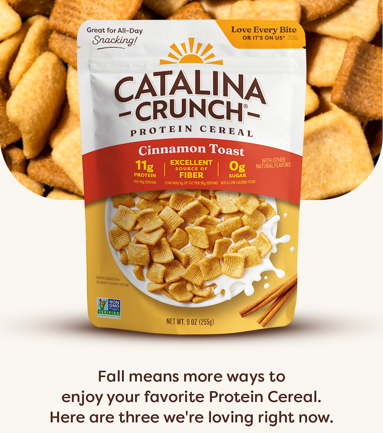 Fall means more ways to enjoy your favorite Protein Cereal. Here are three we're loving right now.