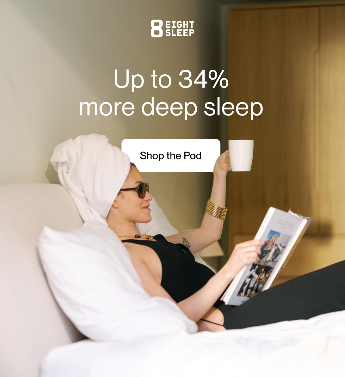 Up to 34%  more deep sleep