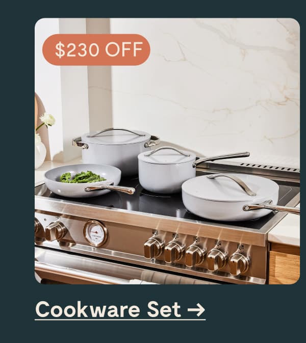 $190 OFF [Cookware Set &rarr;]