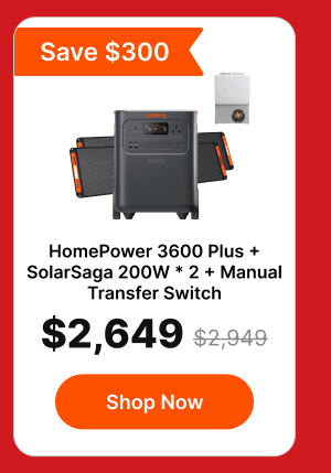 HomePower 3600 Plus +SolarSaga 200w * 2 + ManualTransfer Switch