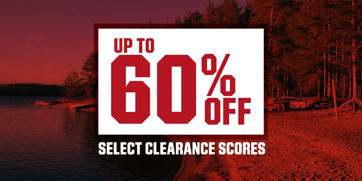 Up to 60% off select clearance scores.