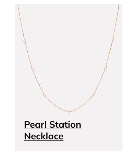 Pearl Station Necklace