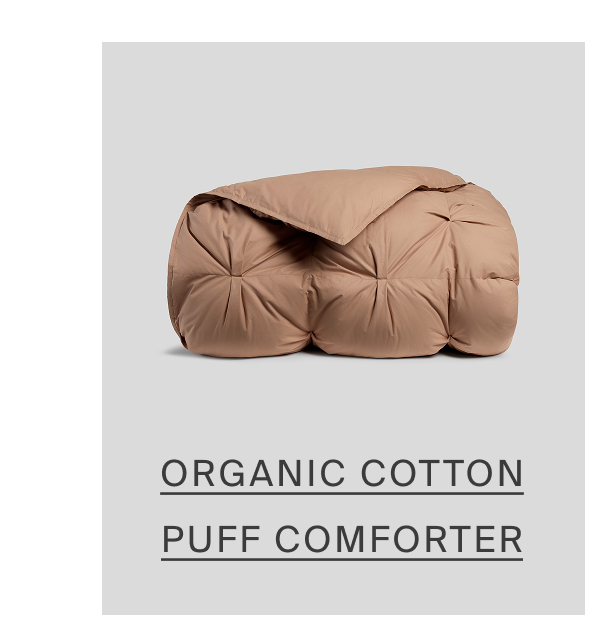 organic cotton puff comforter