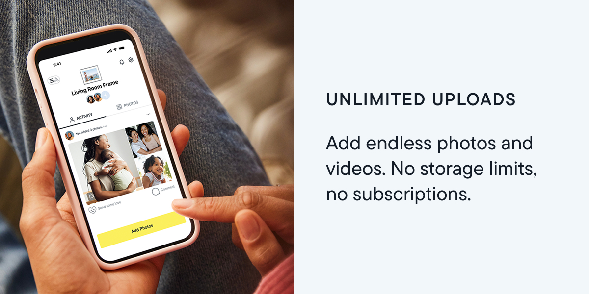 Unlimited uploads. No storage limits, no subscriptions.