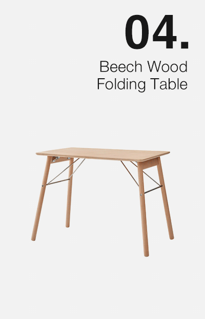 Beech Wood Folding Table