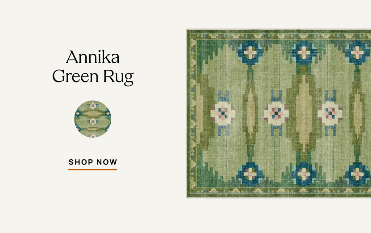 Annika Green Rug | Shop Now